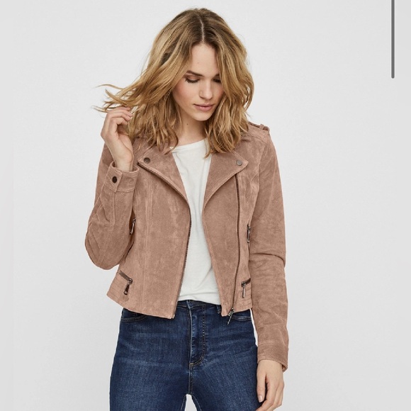 Vero Moda Curve Faux Suede Jacket NWOT - Picture 4 of 16